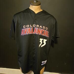vintage Colorado Avalanche baseball-style jersey men's size xl